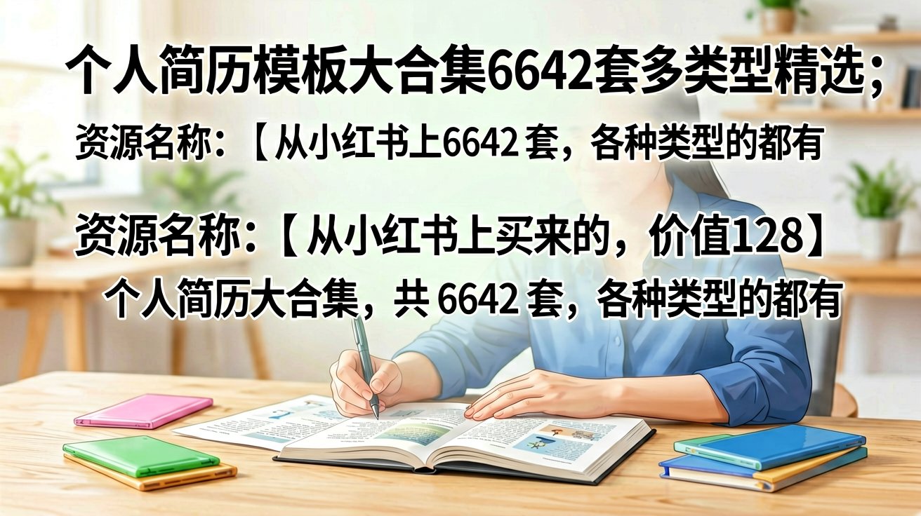 个人简历模板大合集6642套多类型精选
