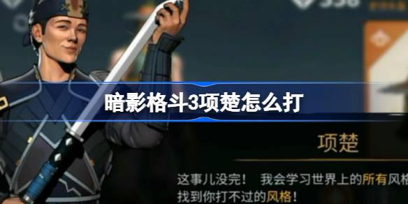 暗影格斗3项楚怎么打 暗影格斗3项楚通关攻略
