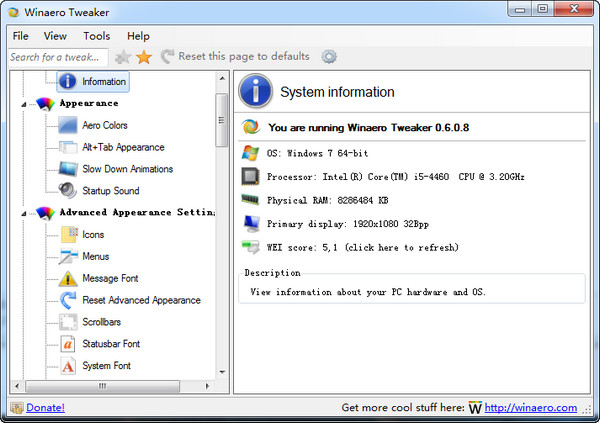 Winaero Tweaker(Windows外观和性能设置)v0.6.0.9官方版