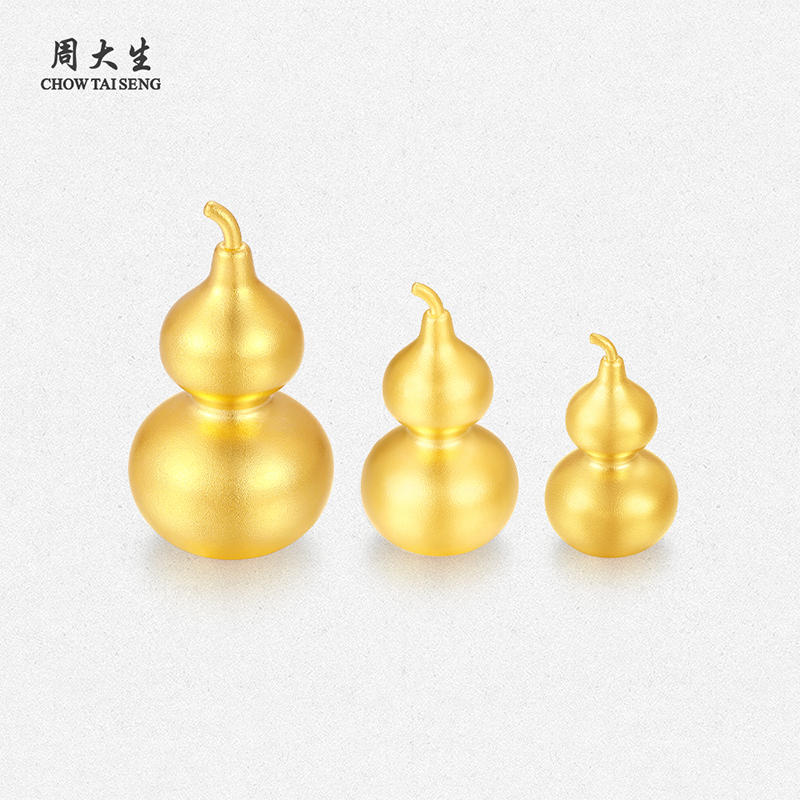 周大生黄金足金葫芦女摆件：古法古韵中的福禄大吉，送给女友的完美礼物