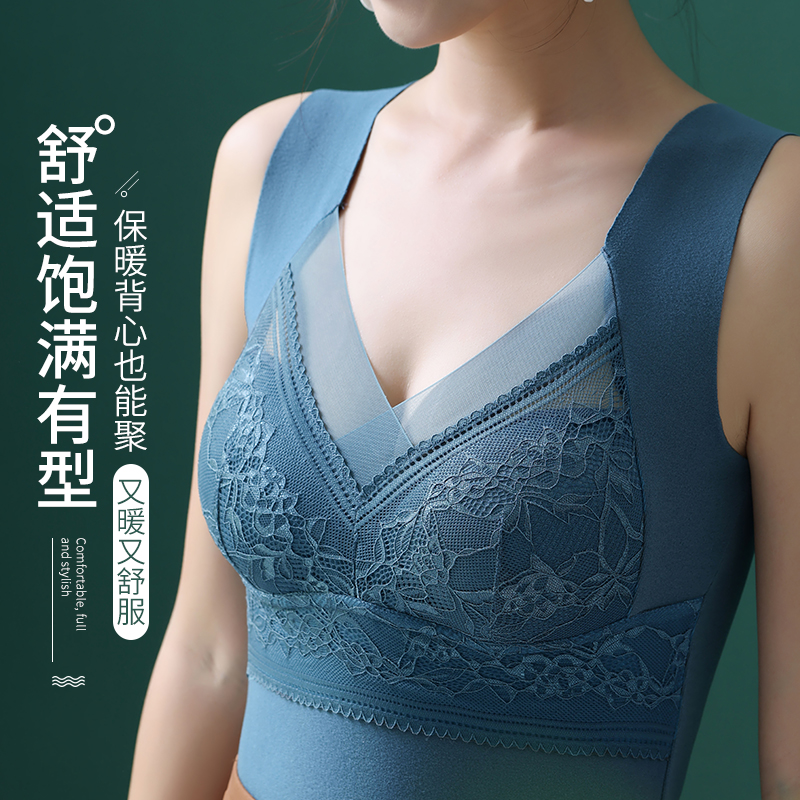 双面德绒带胸垫保暖背心：穿出温暖，美出新高度！