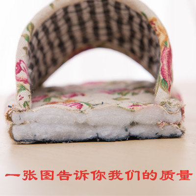 夏日清凉必备！布艺可机洗无声情侣拖鞋，踩出一片宁静