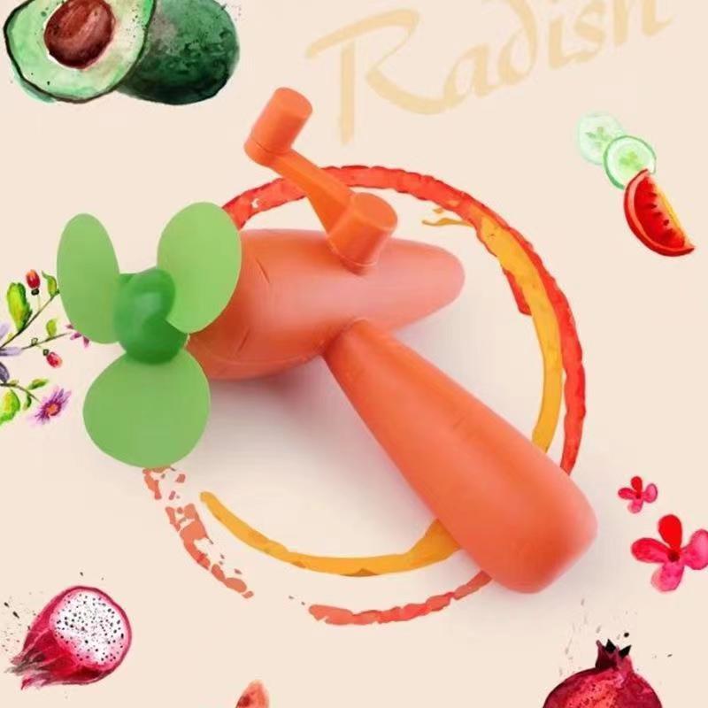 卡通迷你风扇：夏日必备，手摇降温神器，萌翻你的夏天！