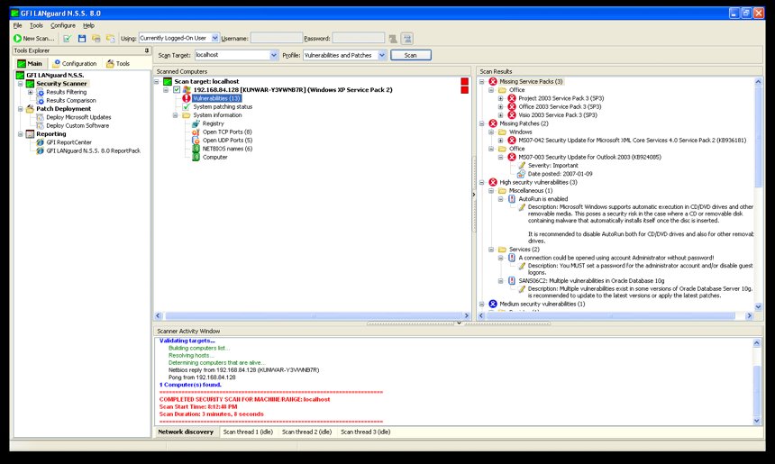 GFI LANguard Network Security Scanner9.0 Build 20081015 Beta 2