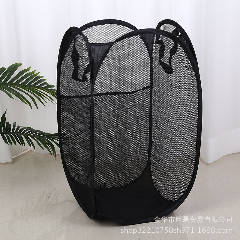 折叠分层脏衣篮：卧室收纳神器，拯救你的衣物整理焦虑症！