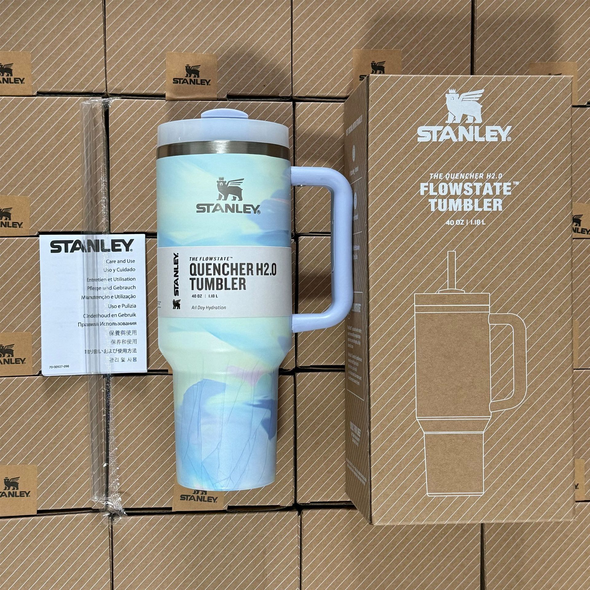 新款冰霸杯一代40oz5D满格林奇绿毛怪保温杯：保冷神器，夏日清凉必备！