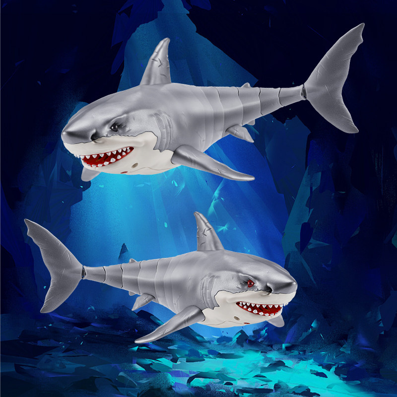 这款水中会摇摆的巨齿鲨模型玩具真的适合男孩子吗？