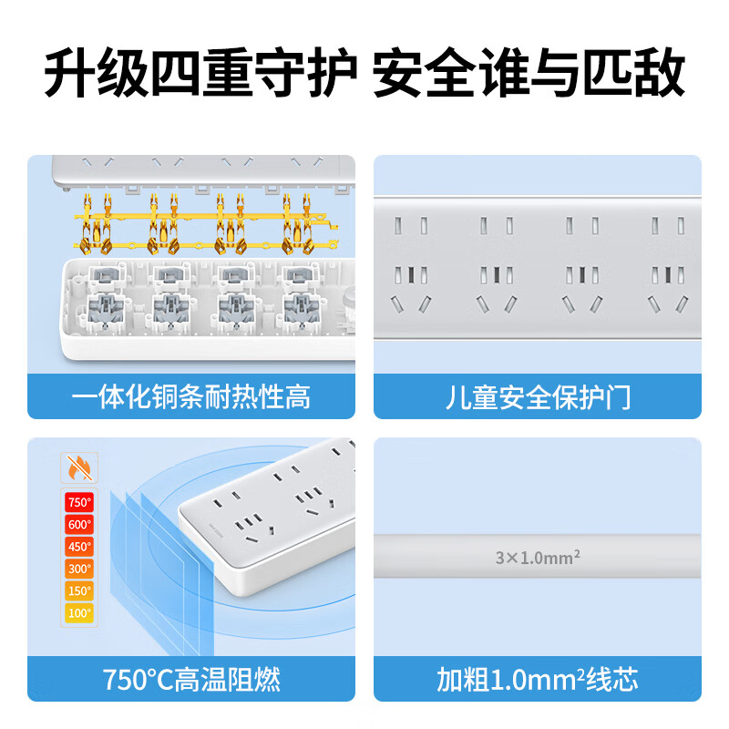 绿联插排：八插位多孔电源插座，解锁家庭办公新姿势⚡️