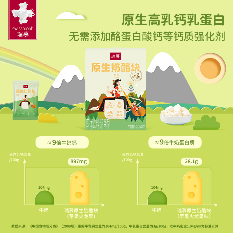 瑞慕埃曼塔奶酪块12次兑换卡！高钙美味不踩雷，吃出健康感！