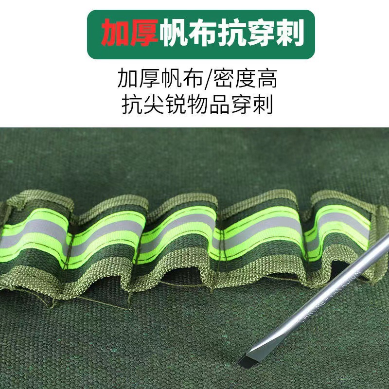 电工必备神器！超耐磨大号帆布工具包，工地木工全能助手！️