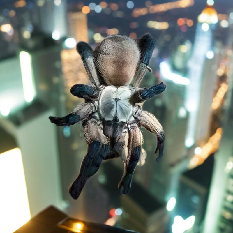 梦幻蓝巴布活体宠物蜘蛛适合新手养吗？