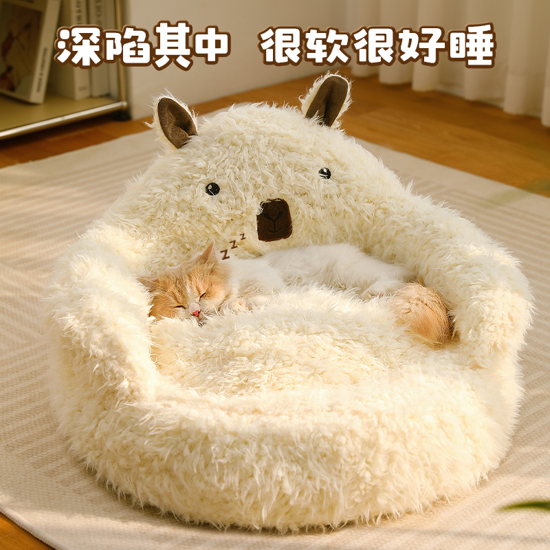 床边猫窝挂床猫咪吊床：四季通用，窗边晒太阳神器，猫咪的专属懒人沙发！