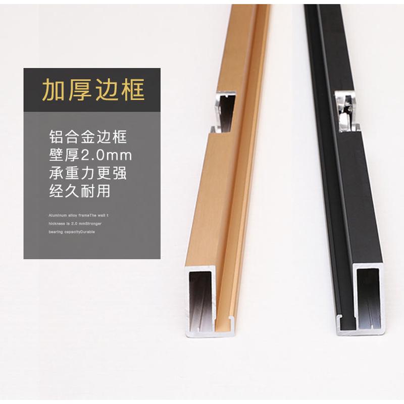 铝框门定做书柜玻璃门太香了！极简风天花板，自装党狂喜