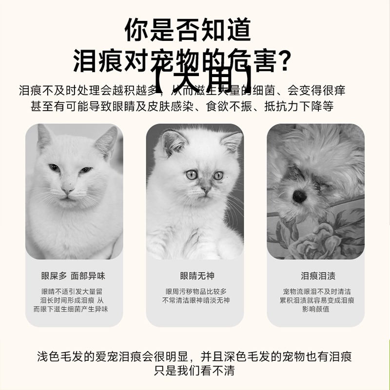 Eye Envy天使眼泪痕粉狗狗泪痕湿巾，比熊泪痕猫咪擦眼睛小样，拯救宠物泪痕神器✨