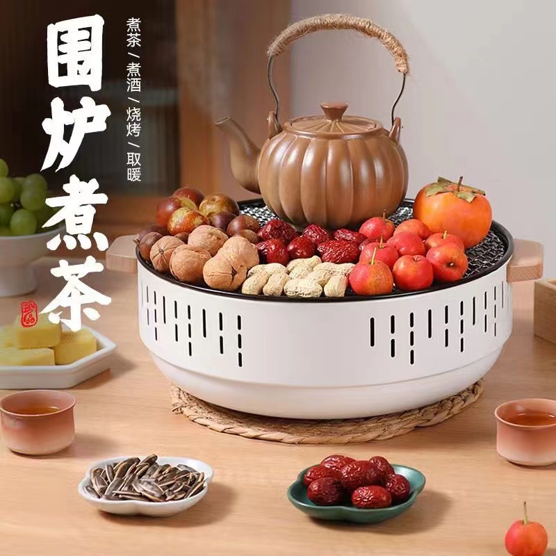 尚伦户外庭院烤火炉：点燃冬日温暖，围炉煮茶新风尚