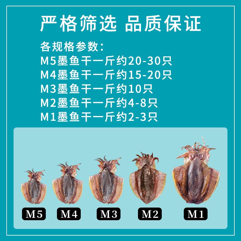 墨鱼干干货目鱼干乌贼小墨鱼仔大木鱼煲汤海鲜北海孕妇非特级淡水，营养美味的秘密武器！