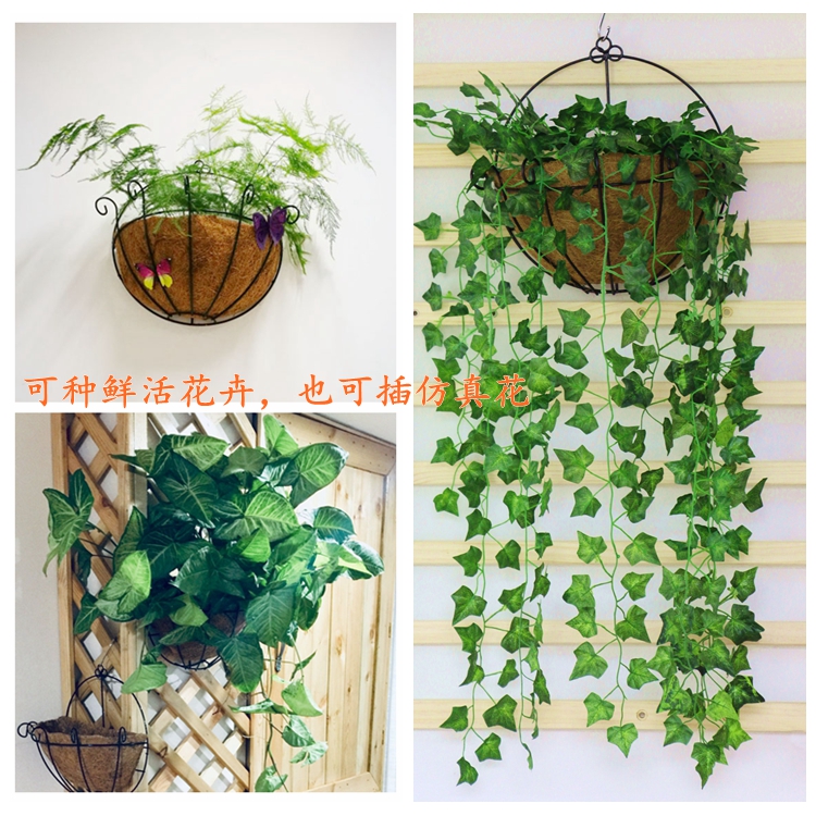 阳台变身花园秘籍：悬挂式铁艺花篮，让你的绿植自由呼吸