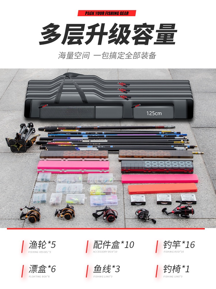 户外便携式路亚收纳包：垂钓达人的必备神器！