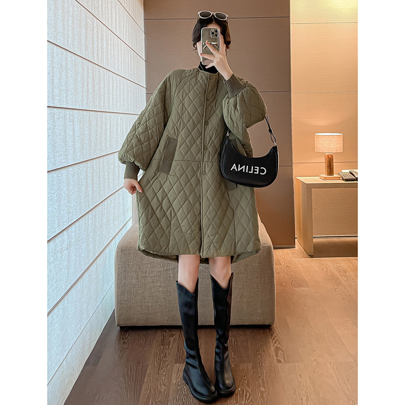 孕妇秋冬装中长款棉服外套，轻松穿出时尚感！✨