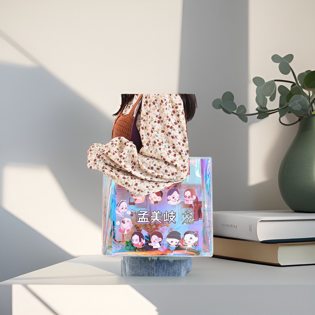 圣诞节礼品袋新品来袭！加大号横版系绳手提袋，让你的礼物更显心意