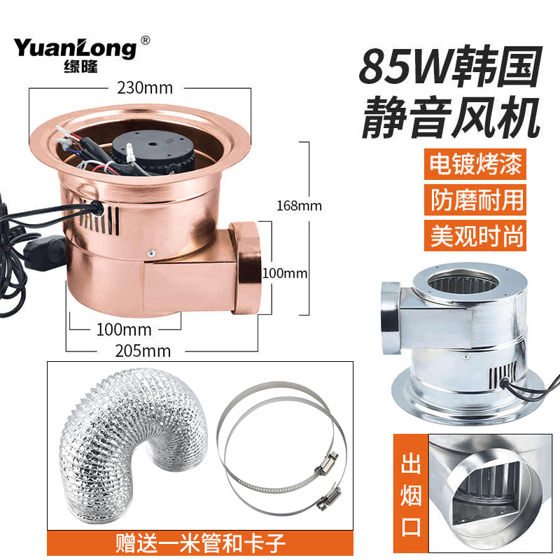 商用离心风机：火锅店烤肉店专用，静音120W，排烟高手
