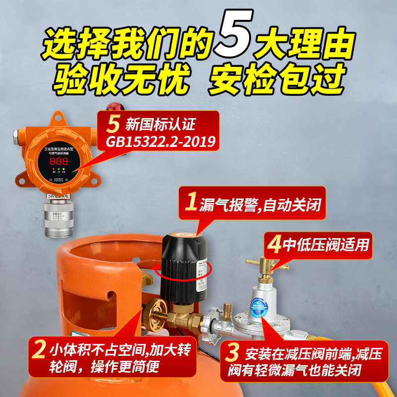 燃气报警器：餐饮饭店煤气液化气工业可燃气体探测泄漏报警装置商用解决方案大揭秘！