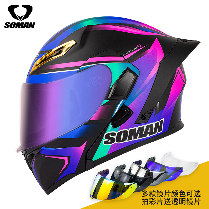 复古机车头盔天花板！SIMPSON MOD BANDIT碳纤维揭面盔实测太香了！这波必须冲！