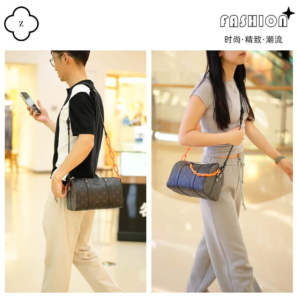 Lv Keepall25肩带配件，黑武士橙色亚克力链条包包挂饰公仔内胆，LV迷不可错过的宝藏配件！✨
