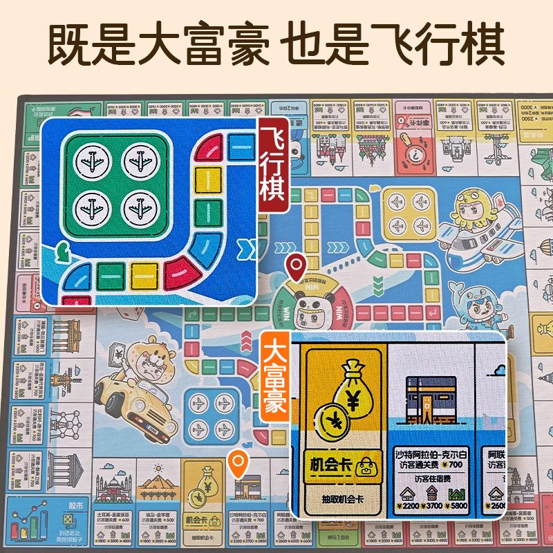 大富翁世界之旅：豪华版桌游，开启你的财富冒险之旅！