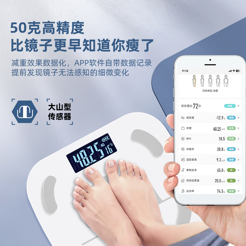 361°体脂秤真香警告！宿舍党必备！精准到小数点后两位！