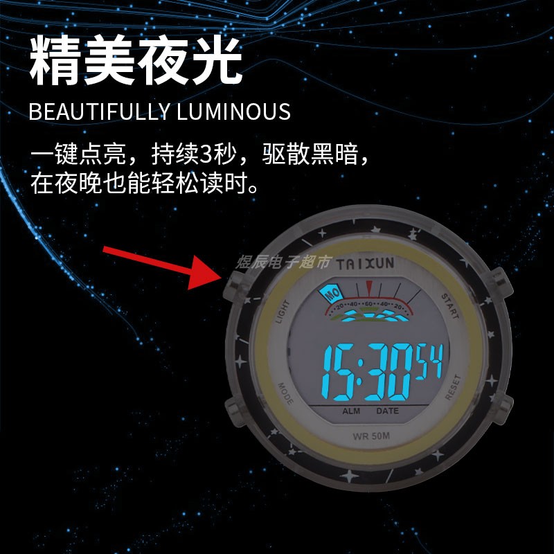 电动车摩托车改装必备！防水夜光表，外卖小哥的新宠儿！