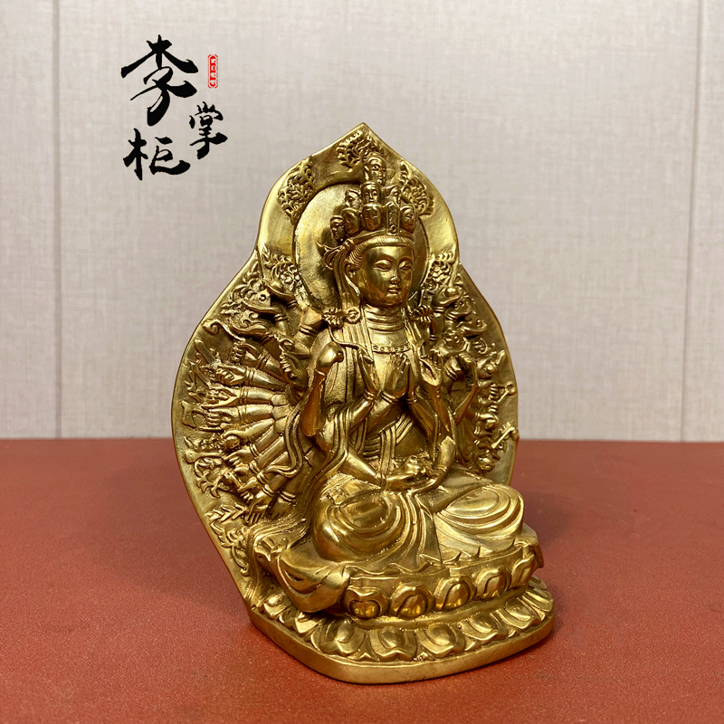 闯隆藏式铜鎏金《八大菩萨》铜像，让家充满神圣气息✨