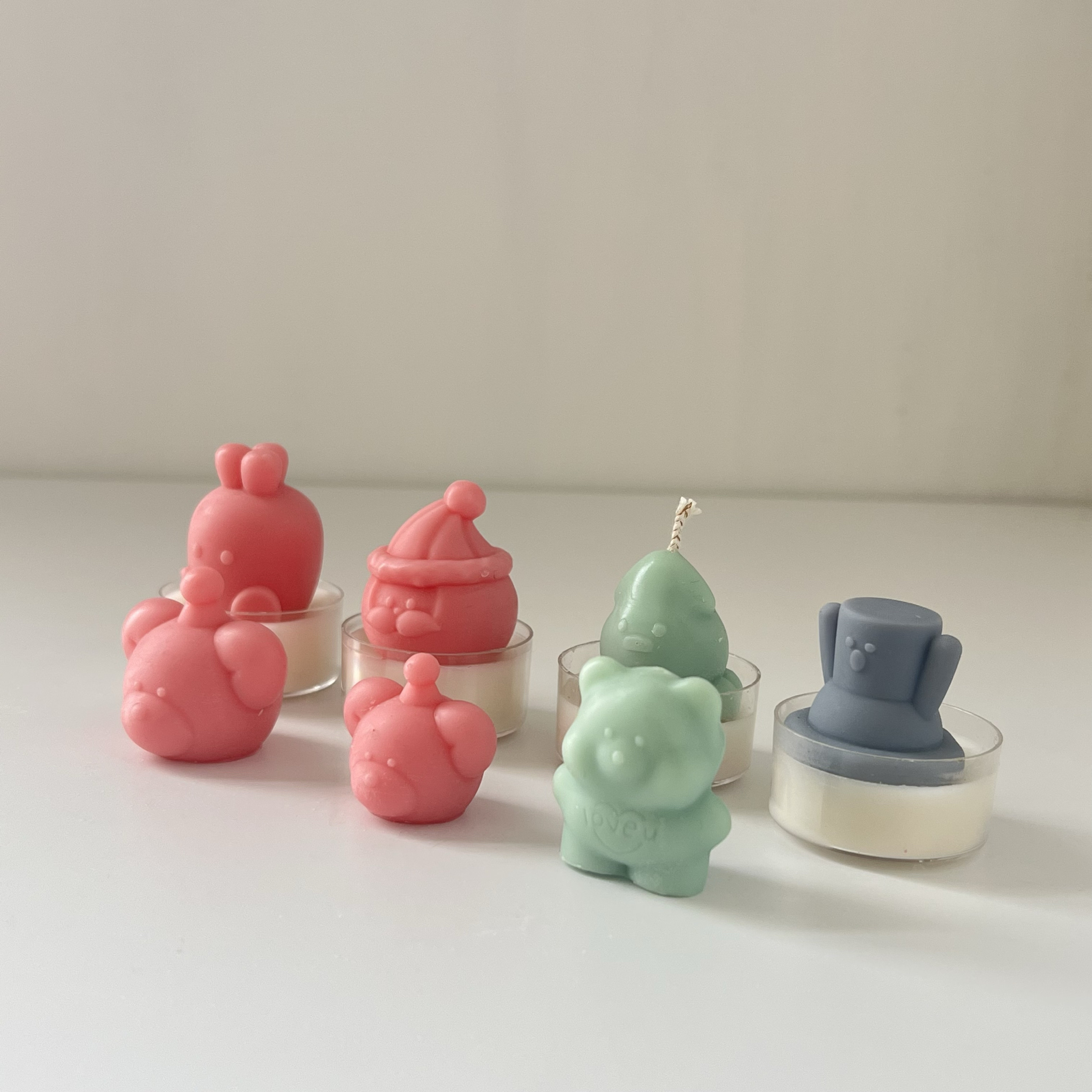 迷你茶蜡款香薰蜡烛模具手工DIY硅胶材料手作，开启你的创意之旅✨