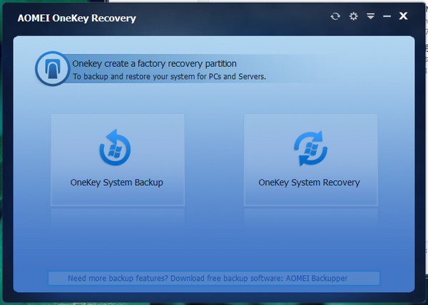 AOMEI OneKey Recovery官方版