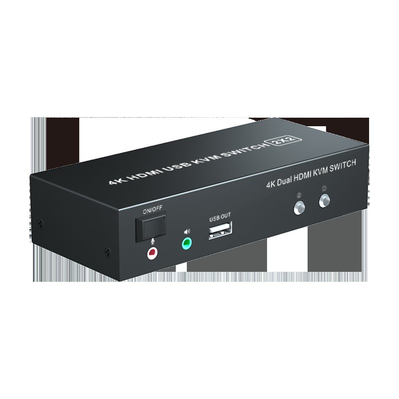 赛基KVM切换器2口HDMI 4K60真香！一台搞定双电脑+显示器，效率翻倍