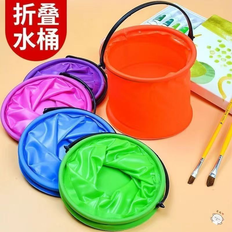 幼儿园洗画笔小手提桶：宝宝戏水挖沙捞鱼的最佳拍档，轻松携带，创意无限！