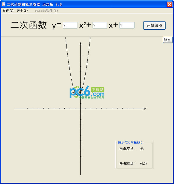 二次函数图像生成器2.0绿色版