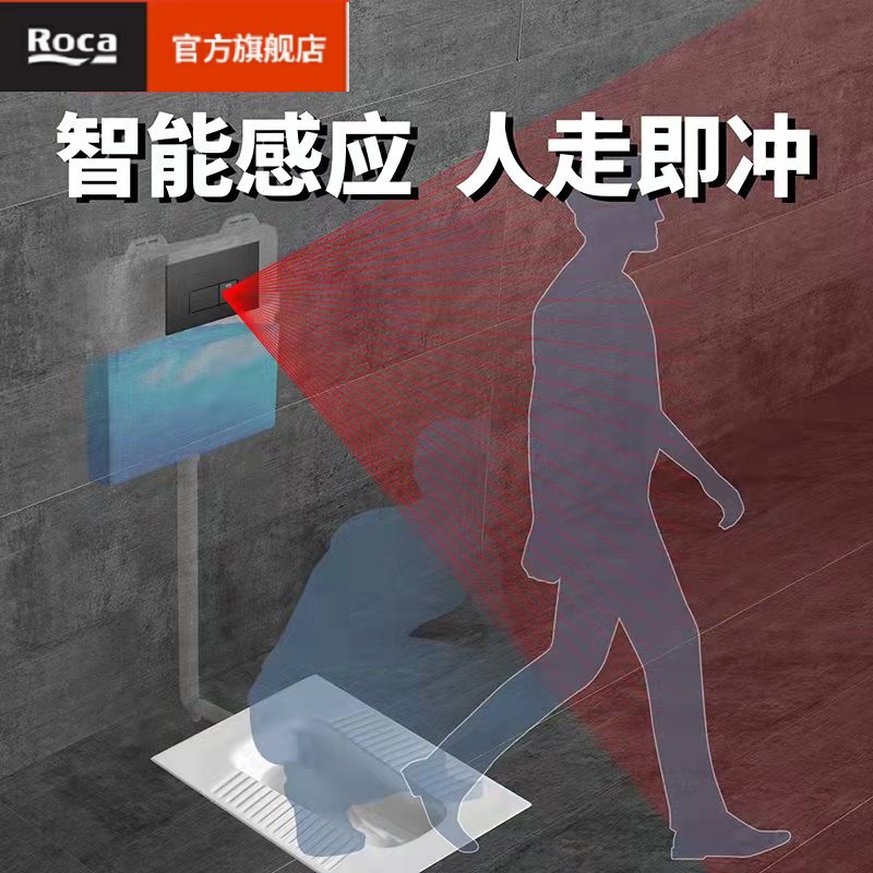 ROCA乐家蹲便感应器：智能冲水新体验，卫生间升级必备神器！
