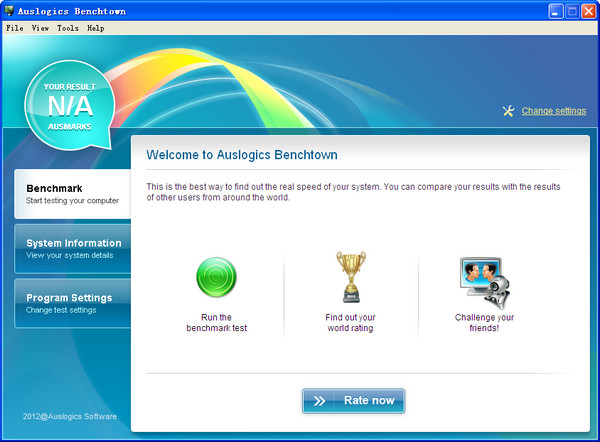 Auslogics Benchtown 硬件性能测试工具v1.1.0.65官方版