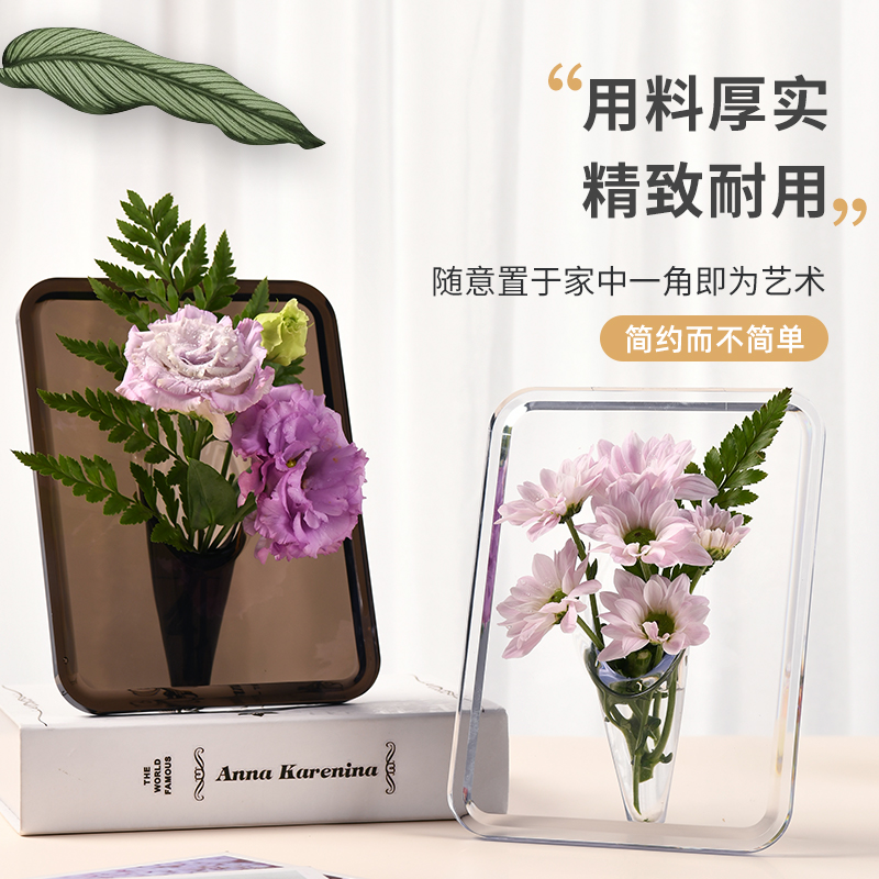 高级感轻奢玻璃花瓶：打造梦幻客厅，让玫瑰绽放光彩✨