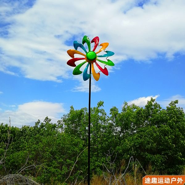 大风车户外景观风车：荷兰风情，浪漫旋转，打造梦幻家园！✨