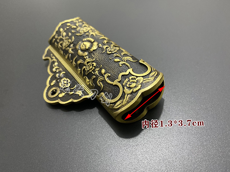 龙泉镇宅宝剑：铜仿古牡丹唐剑，DIY你的专属唐刀装具！
