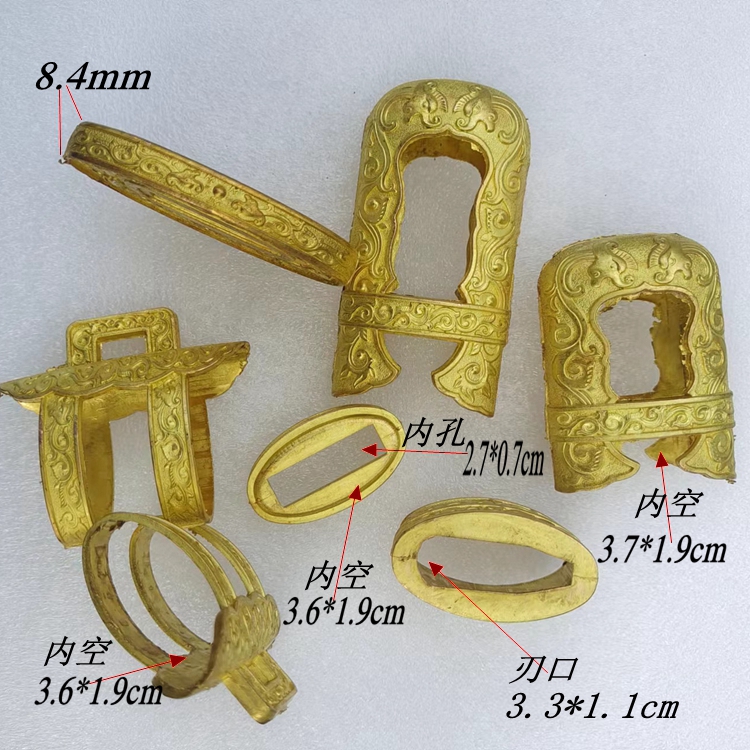 风云剑宝剑配件：黄铜镏金银宝剑装具，传统与现代的完美融合！