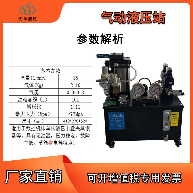 气动节能液压站数控机车床CNC加工中心：环保静音小型空气液压泵站的秘密武器