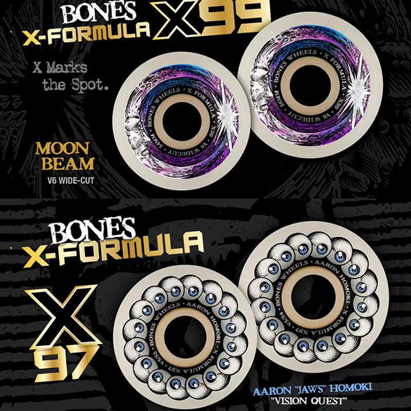进口BONES WHEELS X-Formula 93/97龙配方轮子：滑板界的全能王者，刷街动作两不误！