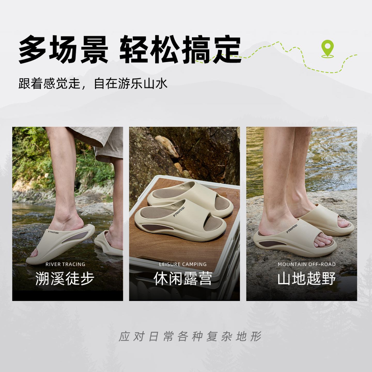 男士软底踩屎感一字拖，情侣款潮牌户外休闲防滑耐磨沙滩凉拖鞋，夏天必备神器！️