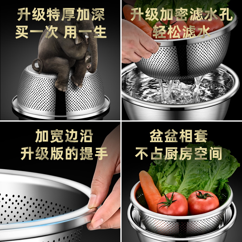 龙路多功能特厚盆32cm：厨房神器，解锁料理新境界！