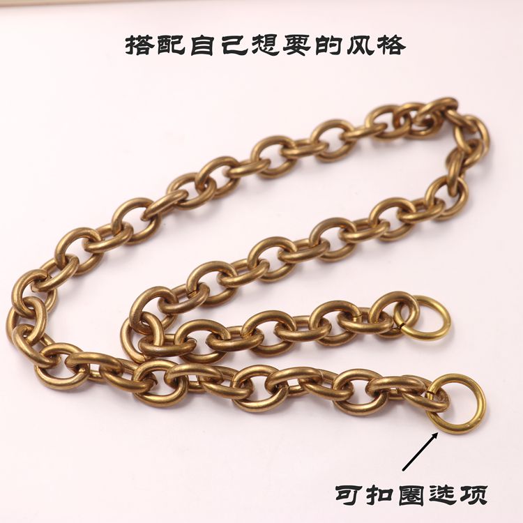 纯铜链条的魅力：黄铜财布链防静电铜链虾扣手链裤链包包配链DIY五金配件全解析
