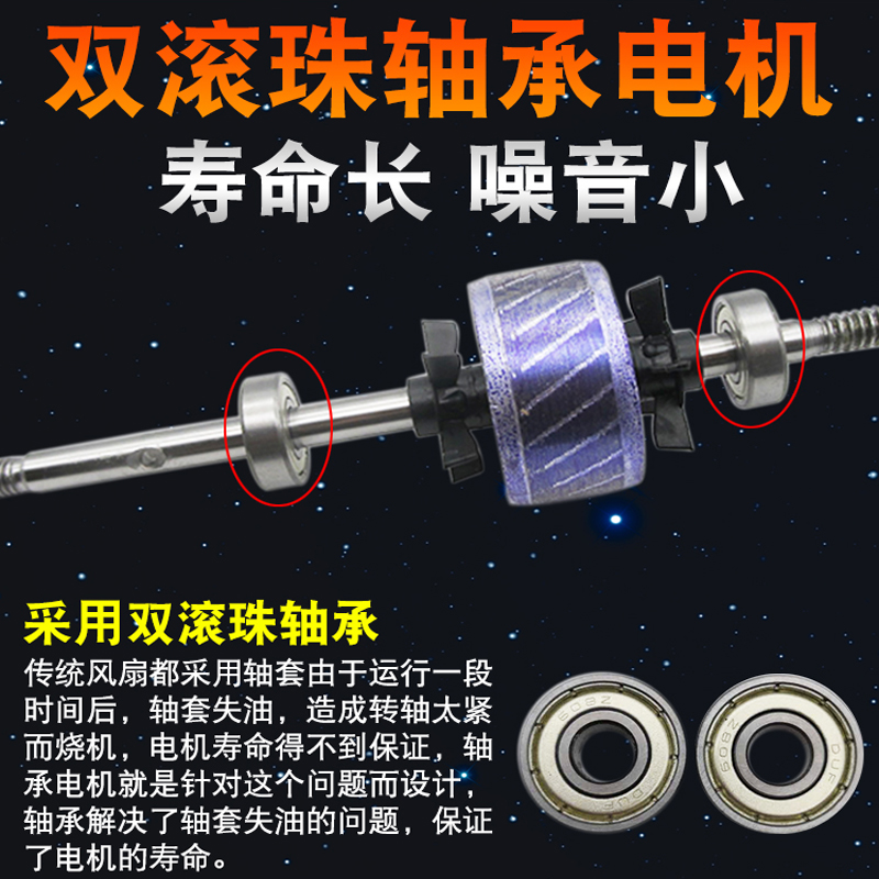 加厚电风扇电机双滚珠轴承台扇电机：揭秘高效运转的秘密武器