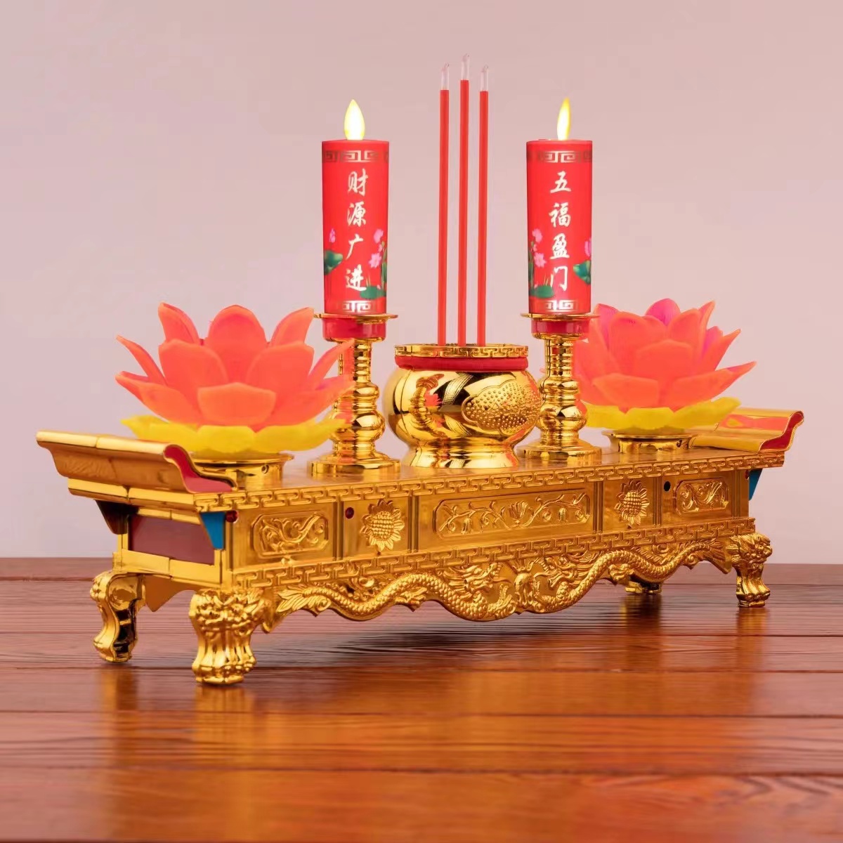 新款升级摇摆LED电子莲花灯：点亮心灵的无烟环保之光